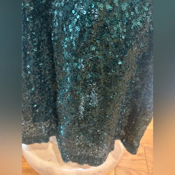 Black Halo Lena Jumpsuit in green, Size: 0 - Picture 11 of 15